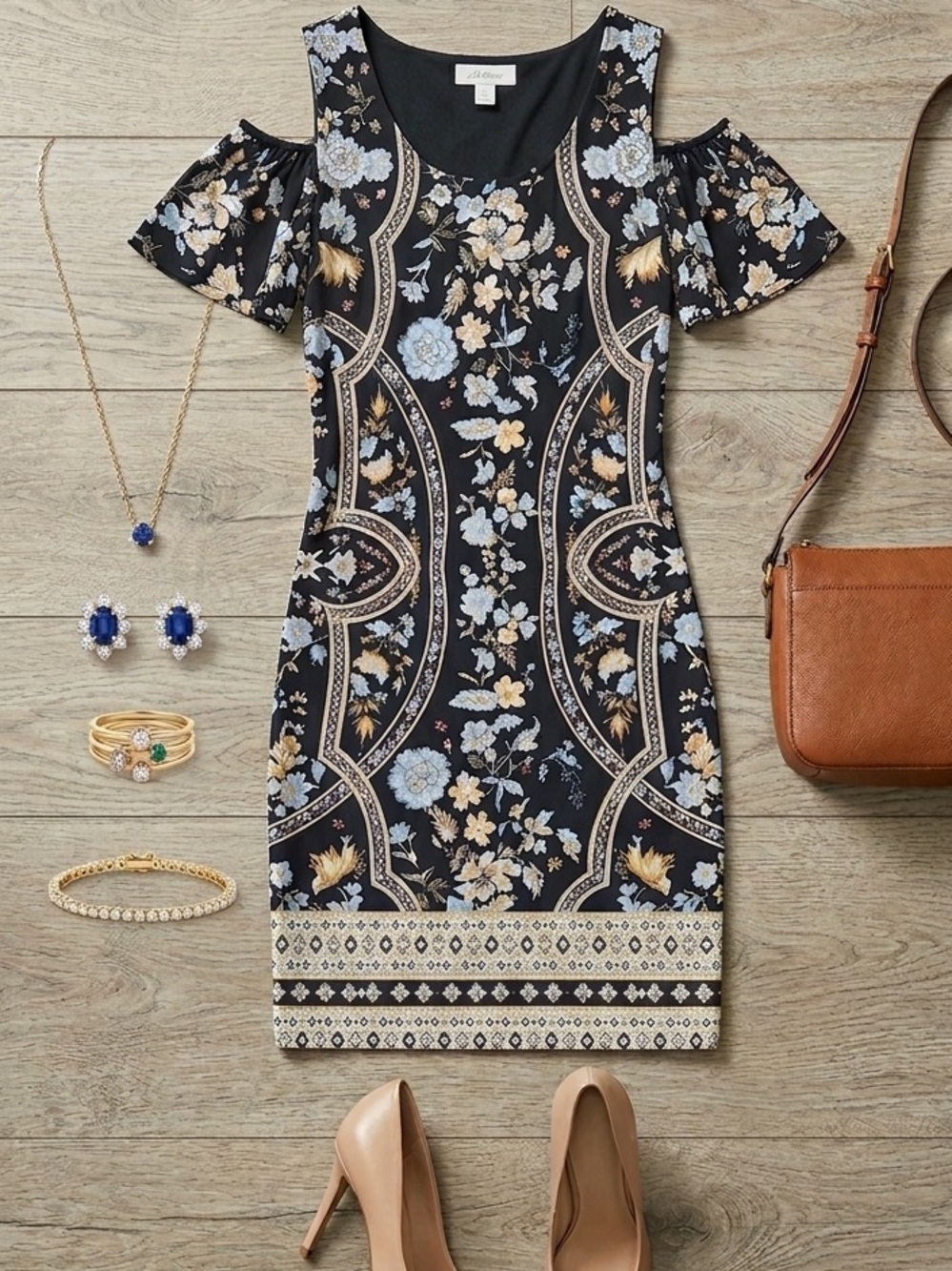 Gorgeous cold shoulder petite large dress
